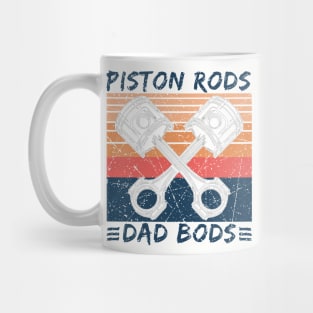 Piston Rods Dad Bods Vintage Funny Dad Gift Mug